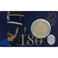 Item image: Coincard “180° anniversario del Corpo della Gendarmeria” - 2 euro San Marino.
