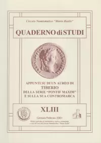 Item image: Quaderno di Studi XLIII. MELILLO, R. Appunti su di un aureo di Tiberio.