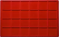 Item image: ABAFIL ripiano floccato rosso 24 caselle