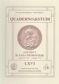 Item image: Quaderno di Studi LXVI. INGRAO, B. San Pio V, il Papa Piemontese.