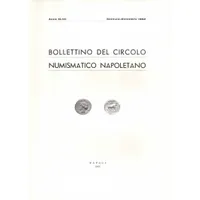 Item image: BOLLETTINO DEL CIRCOLO NUMISMATICO NAPOLETANO. Anno XLVII. Gennaio-Dicembre 1962.