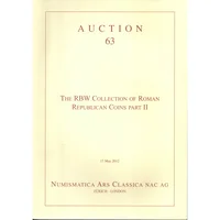 Item image: NUMISMATICA ARS CLASSICA. NAC Auction 63. The RBW collection of Roman Repubblican Coins part II.