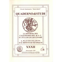 Item image: CIRCOLO NUMISMATICO “MARIO RASILE”. Quaderno di Studi XXXII.