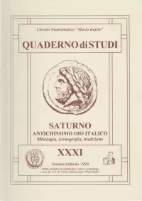 Item image: Quaderno di Studi XXXI. MORELLO, A. Saturno antichissimo dio italico. 